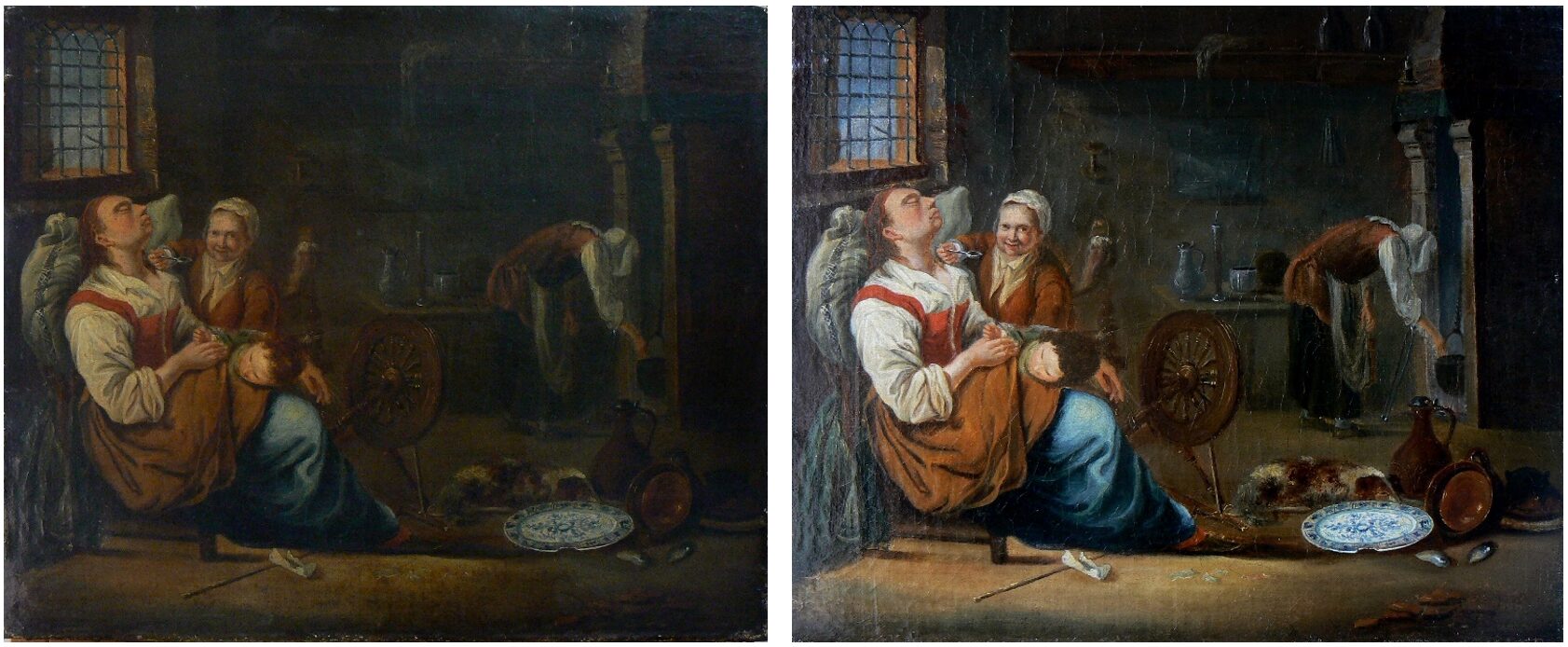 restauration scène de genre